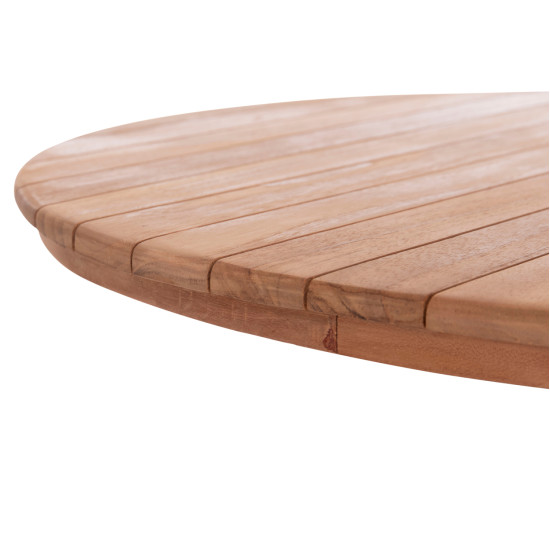 Επιφανεια τραπεζιου στρογγυλη hm18134 ξυλο teak--φυσικο φ80x4(πάχος)εκ. **