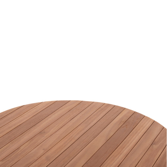 Επιφανεια τραπεζιου στρογγυλη hm18134 ξυλο teak--φυσικο φ80x4(πάχος)εκ. **