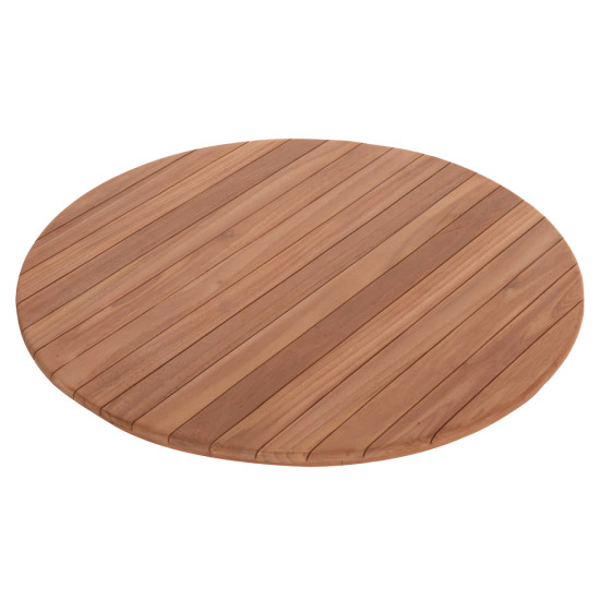 Επιφανεια τραπεζιου στρογγυλη hm18134 ξυλο teak--φυσικο φ80x4(πάχος)εκ. **
