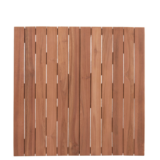 Επιφανεια τραπεζιου τετραγωνη hm18135 ξυλο teak--φυσικο 60x60x4(πάχος)εκ. **