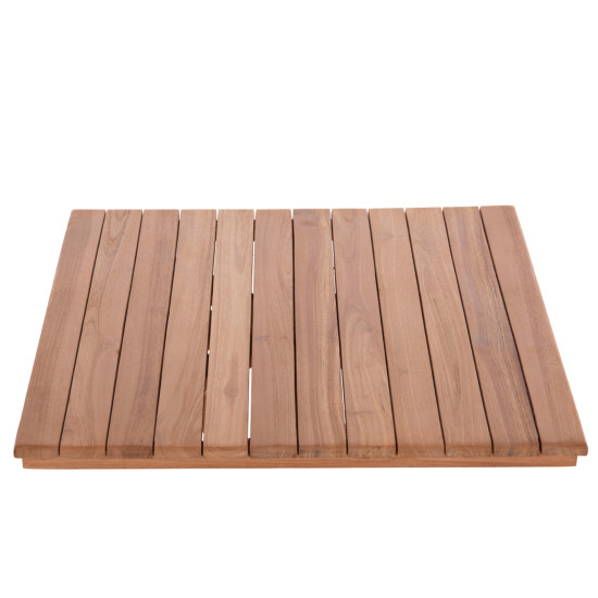 Επιφανεια τραπεζιου τετραγωνη hm18135 ξυλο teak--φυσικο 60x60x4(πάχος)εκ. **