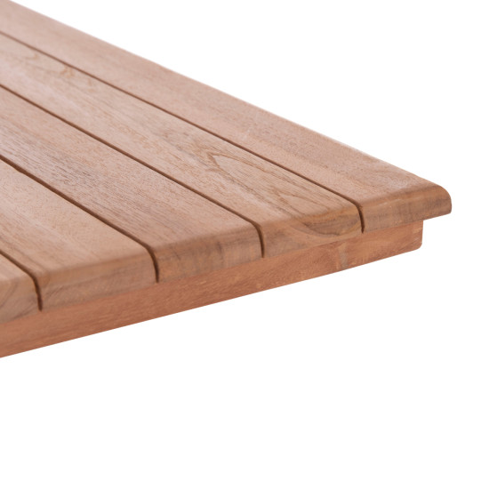 Επιφανεια τραπεζιου τετραγωνη hm18135 ξυλο teak--φυσικο 60x60x4(πάχος)εκ. **