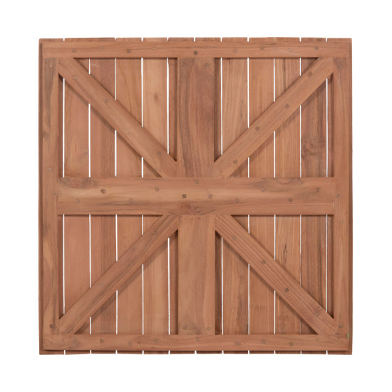 Επιφανεια τραπεζιου τετραγωνη hm18135 ξυλο teak--φυσικο 60x60x4(πάχος)εκ. **