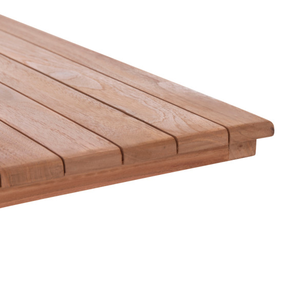 Επιφανεια τραπεζιου τετραγωνη hm18136 ξυλο teak--φυσικο 70x70x4(πάχος)εκ. **
