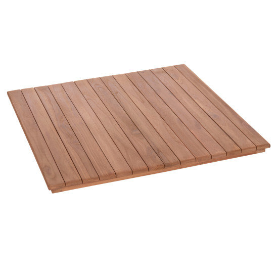 Επιφανεια τραπεζιου τετραγωνη hm18136 ξυλο teak--φυσικο 70x70x4(πάχος)εκ. **