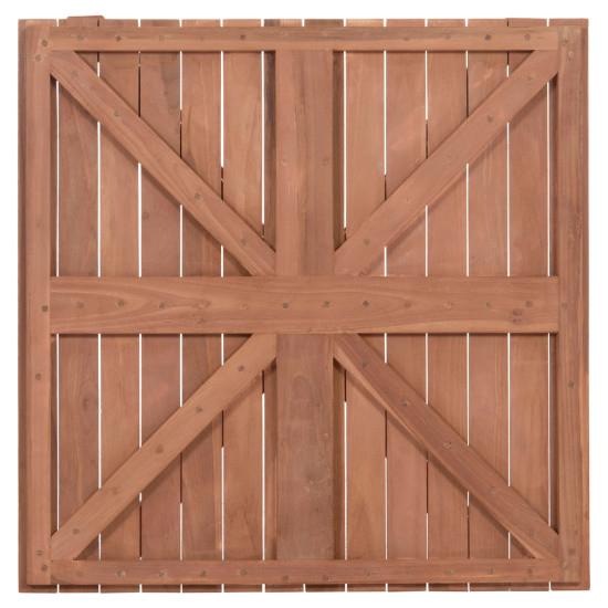 Επιφανεια τραπεζιου τετραγωνη hm18136 ξυλο teak--φυσικο 70x70x4(πάχος)εκ. **
