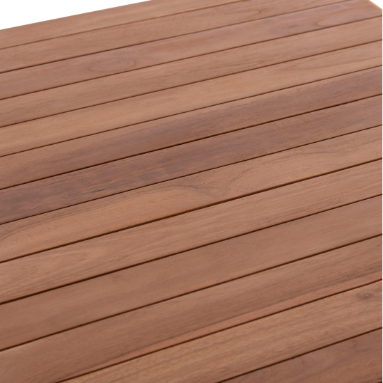 Επιφανεια τραπεζιου τετραγωνη hm18137 ξυλο teak--φυσικο 80x80x4(πάχος)εκ. **