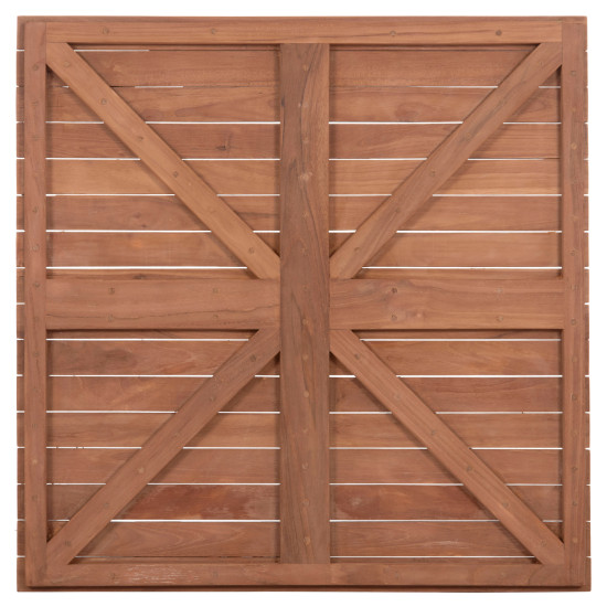 Επιφανεια τραπεζιου τετραγωνη hm18137 ξυλο teak--φυσικο 80x80x4(πάχος)εκ. **
