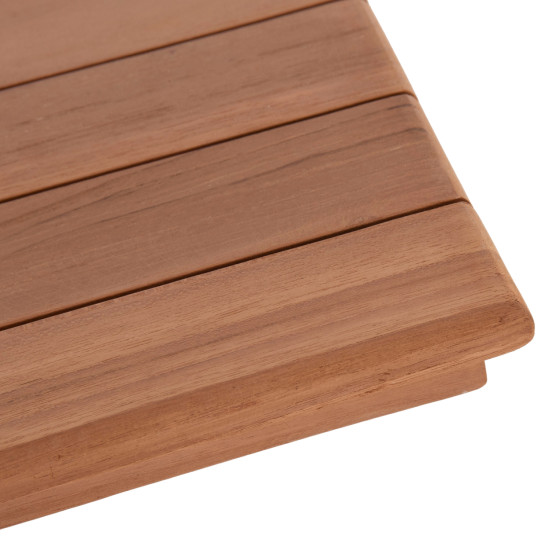 Επιφανεια τραπεζιου ορθογωνια hm18138 ξυλο teak--φυσικο 120x80x4(πάχος)εκ. **