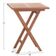 Τραπεζι σκηνοθετη τετραγωνο eris hm18118 ξυλο teak--φυσικο 60x60x75υεκ. **