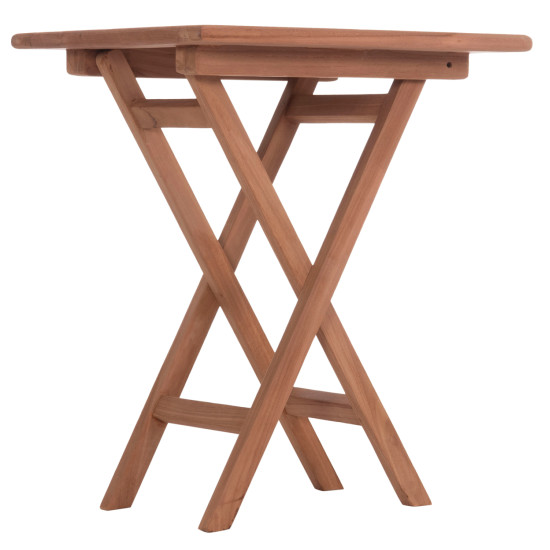 Τραπεζι σκηνοθετη τετραγωνο eris hm18118 ξυλο teak--φυσικο 60x60x75υεκ. **
