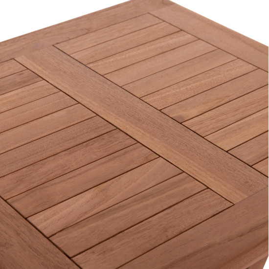 Τραπεζι σκηνοθετη τετραγωνο eris hm18118 ξυλο teak--φυσικο 60x60x75υεκ. **