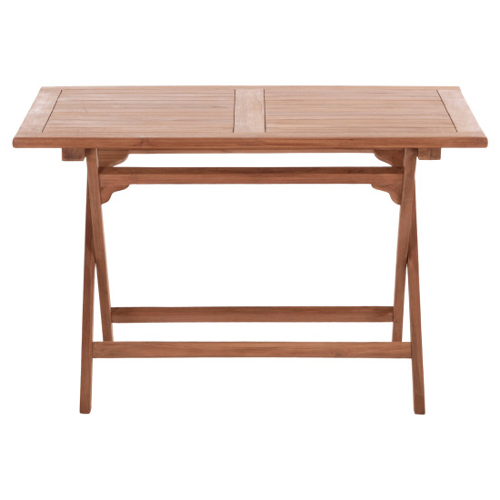 Τραπεζι πτυσσομενο ορθογωνιο eris hm18117 ξυλο teak--φυσικο 120x70x76υεκ. **