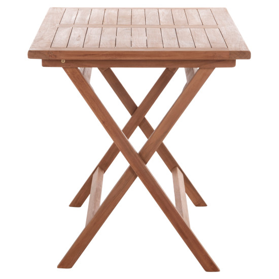 Τραπεζι πτυσσομενο ορθογωνιο eris hm18117 ξυλο teak--φυσικο 120x70x76υεκ. **
