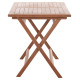 Τραπεζι πτυσσομενο ορθογωνιο eris hm18117 ξυλο teak--φυσικο 120x70x76υεκ. **
