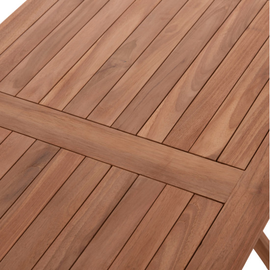 Τραπεζι πτυσσομενο ορθογωνιο eris hm18117 ξυλο teak--φυσικο 120x70x76υεκ. **