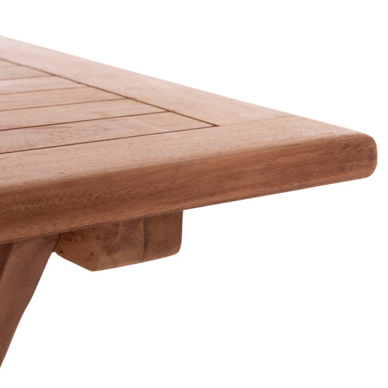 Τραπεζι πτυσσομενο ορθογωνιο eris hm18117 ξυλο teak--φυσικο 120x70x76υεκ. **