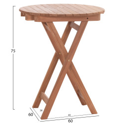 Τραπεζι σκηνοθετη στρογγυλο heidel hm18120 ξυλο teak--φυσικο φ60x75υεκ. ** Τραπεζι σκηνοθετη στρογγυλο heidel hm18120 ξυλο teak--φυσικο φ60x75υεκ. **