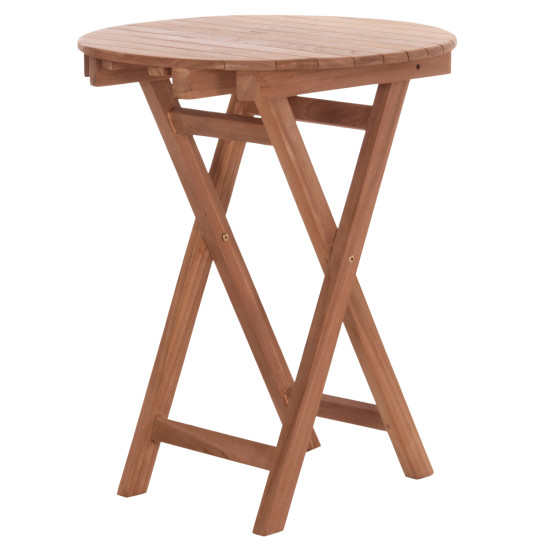 Τραπεζι σκηνοθετη στρογγυλο heidel hm18120 ξυλο teak--φυσικο φ60x75υεκ. **