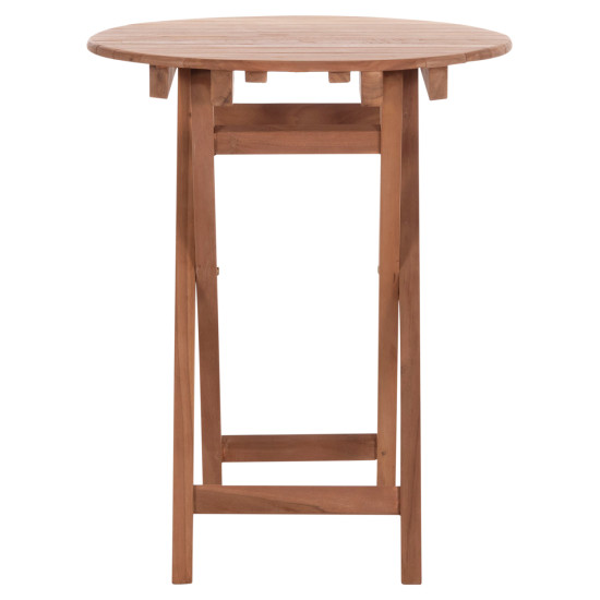 Τραπεζι σκηνοθετη στρογγυλο heidel hm18120 ξυλο teak--φυσικο φ60x75υεκ. **