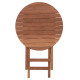 Τραπεζι σκηνοθετη στρογγυλο heidel hm18120 ξυλο teak--φυσικο φ60x75υεκ. **