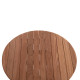 Τραπεζι σκηνοθετη στρογγυλο heidel hm18120 ξυλο teak--φυσικο φ60x75υεκ. **