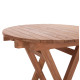 Τραπεζι σκηνοθετη στρογγυλο heidel hm18120 ξυλο teak--φυσικο φ60x75υεκ. **
