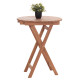Τραπεζι σκηνοθετη στρογγυλο heidel hm18120 ξυλο teak--φυσικο φ60x75υεκ. **