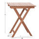 Τραπεζι σκηνοθετη τετραγωνο heidel hm18121 ξυλο teak--φυσικο 60x60x75υεκ. **