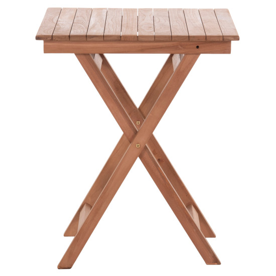 Τραπεζι σκηνοθετη τετραγωνο heidel hm18121 ξυλο teak--φυσικο 60x60x75υεκ. **