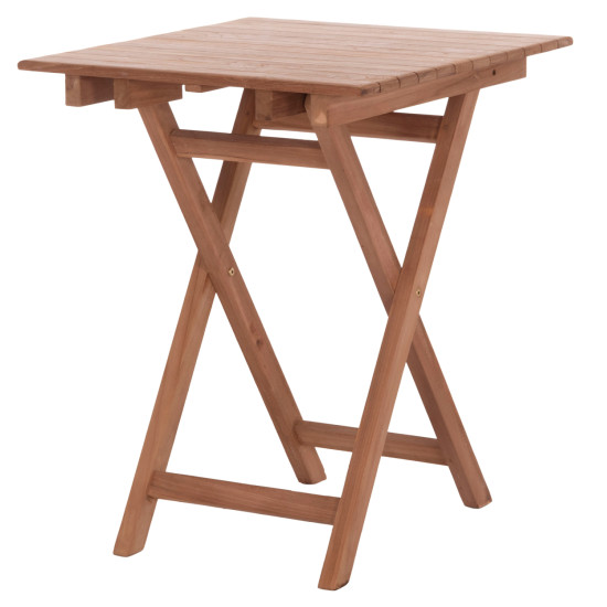 Τραπεζι σκηνοθετη τετραγωνο heidel hm18121 ξυλο teak--φυσικο 60x60x75υεκ. **