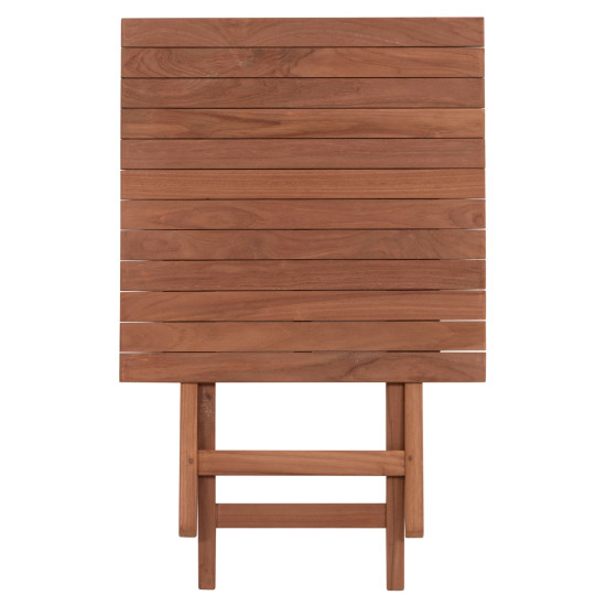 Τραπεζι σκηνοθετη τετραγωνο heidel hm18121 ξυλο teak--φυσικο 60x60x75υεκ. **
