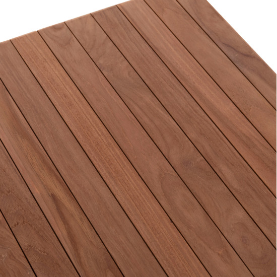 Τραπεζι σκηνοθετη τετραγωνο heidel hm18121 ξυλο teak--φυσικο 60x60x75υεκ. **