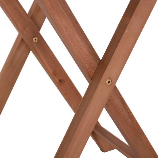 Τραπεζι σκηνοθετη τετραγωνο heidel hm18121 ξυλο teak--φυσικο 60x60x75υεκ. **
