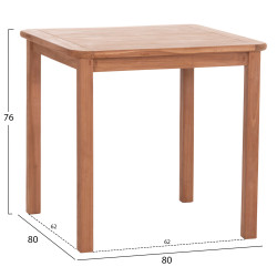 Τραπεζι τετραγωνο presscot hm18122 ξυλο teak--φυσικο 80x80x76υεκ. ** Τραπεζι τετραγωνο presscot hm18122 ξυλο teak--φυσικο 80x80x76υεκ. **