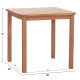 Τραπεζι τετραγωνο presscot hm18122 ξυλο teak--φυσικο 80x80x76υεκ. **