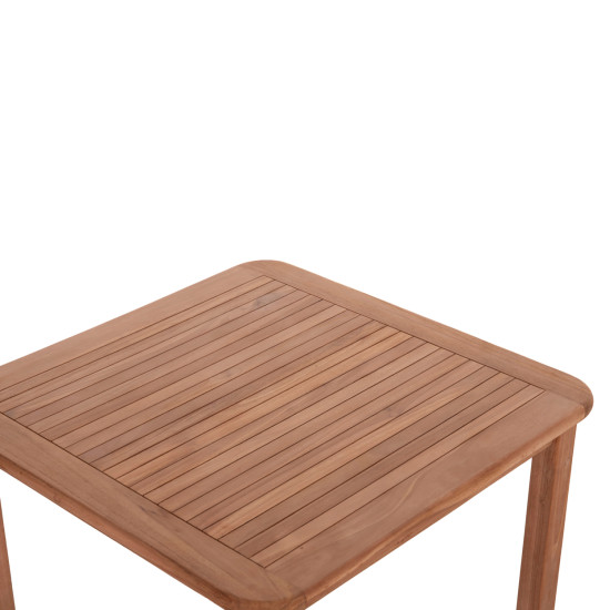 Τραπεζι τετραγωνο presscot hm18122 ξυλο teak--φυσικο 80x80x76υεκ. **