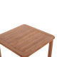Τραπεζι τετραγωνο presscot hm18122 ξυλο teak--φυσικο 80x80x76υεκ. **