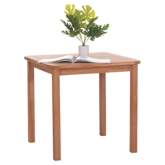 Τραπεζι τετραγωνο presscot hm18122 ξυλο teak--φυσικο 80x80x76υεκ. **