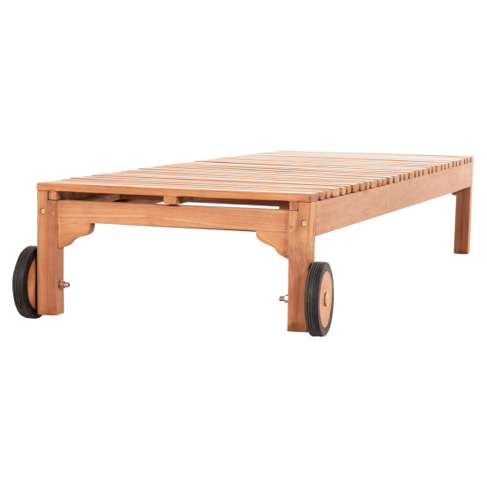 Ξαπλωστρα με ροδεσ stellano hm6159 ξυλο τεακ σε φυσικο χρωμα 200x65x31υεκ. ** Ξαπλωστρα με ροδεσ stellano hm6159 ξυλο τεακ σε φυσικο χρωμα 200x65x31υεκ. **