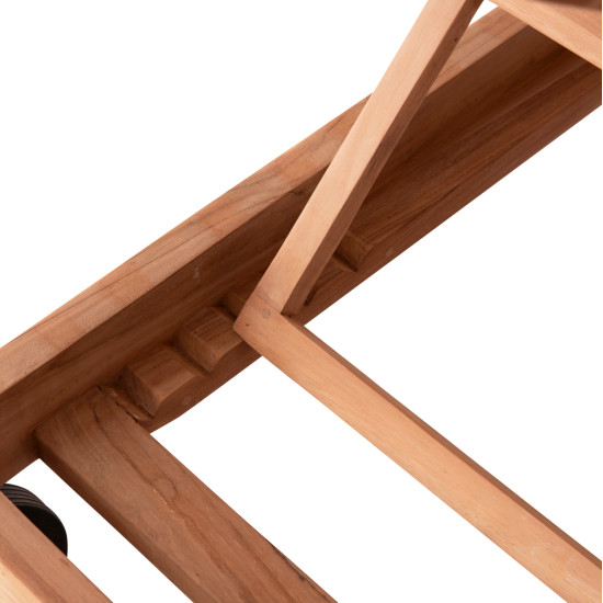 Ξαπλωστρα με ροδεσ stellano hm6159 ξυλο τεακ σε φυσικο χρωμα 200x65x31υεκ. ** Ξαπλωστρα με ροδεσ stellano hm6159 ξυλο τεακ σε φυσικο χρωμα 200x65x31υεκ. **