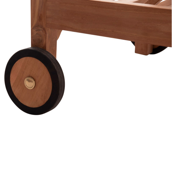 Ξαπλωστρα με ροδεσ stellano hm6159 ξυλο τεακ σε φυσικο χρωμα 200x65x31υεκ. ** Ξαπλωστρα με ροδεσ stellano hm6159 ξυλο τεακ σε φυσικο χρωμα 200x65x31υεκ. **