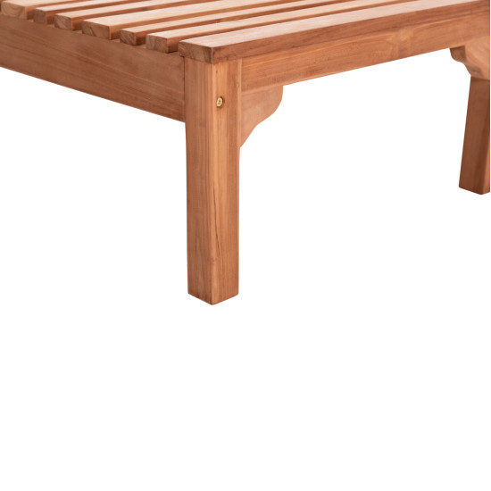 Ξαπλωστρα με ροδεσ stellano hm6159 ξυλο τεακ σε φυσικο χρωμα 200x65x31υεκ. ** Ξαπλωστρα με ροδεσ stellano hm6159 ξυλο τεακ σε φυσικο χρωμα 200x65x31υεκ. **