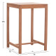 Τραπεζι μπαρ τετραγωνο presscot hm18113 ξυλο teak σε φυσικο 70x70x105υεκ. ** Τραπεζι μπαρ τετραγωνο presscot hm18113 ξυλο teak σε φυσικο 70x70x105υεκ. **