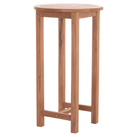 Τραπεζι/σταντ μπαρ στρογγυλο presscot hm18114 ξυλο teak--φυσικο φ60x105υεκ. **
