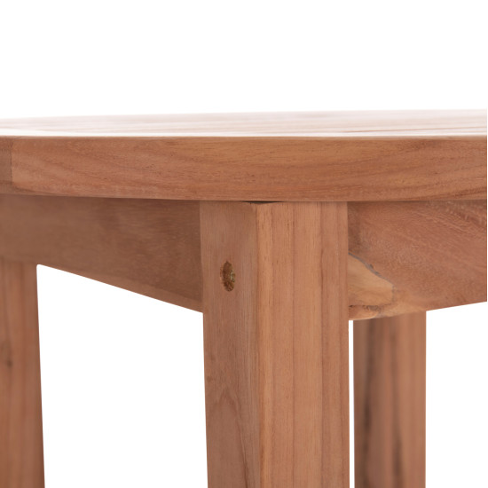 Τραπεζι/σταντ μπαρ στρογγυλο presscot hm18114 ξυλο teak--φυσικο φ60x105υεκ. **