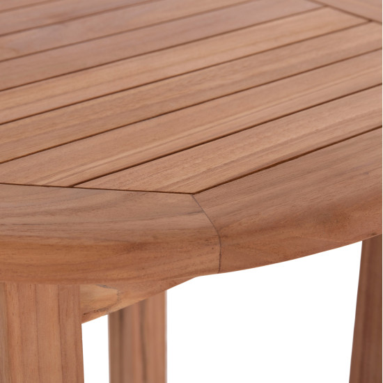 Τραπεζι/σταντ μπαρ στρογγυλο presscot hm18114 ξυλο teak--φυσικο φ60x105υεκ. **