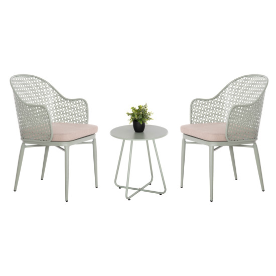 Σετ lounge 3tmx εξ.χωρου orego hm21107.06 αλουμινιο & μεταλλο σε φυστικι **