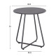 Σετ lounge 3tmx εξ.χωρου orego hm21107.01 αλουμινιο & μεταλλο σε σκουρο γκρι **