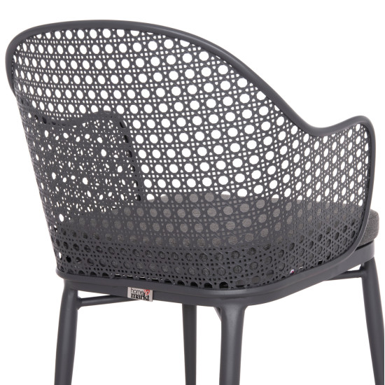 Σετ lounge 3tmx εξ.χωρου orego hm21107.01 αλουμινιο & μεταλλο σε σκουρο γκρι **